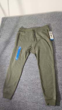 Hurley Men's Olive Green Fleece Joggers Size Large NWT